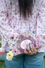 Pink Floral Vintage Oversized Collar Blouse - LIMITED EDITION