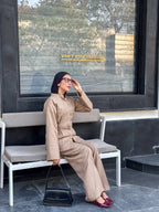 Sandstone Pleated Co-ord Set