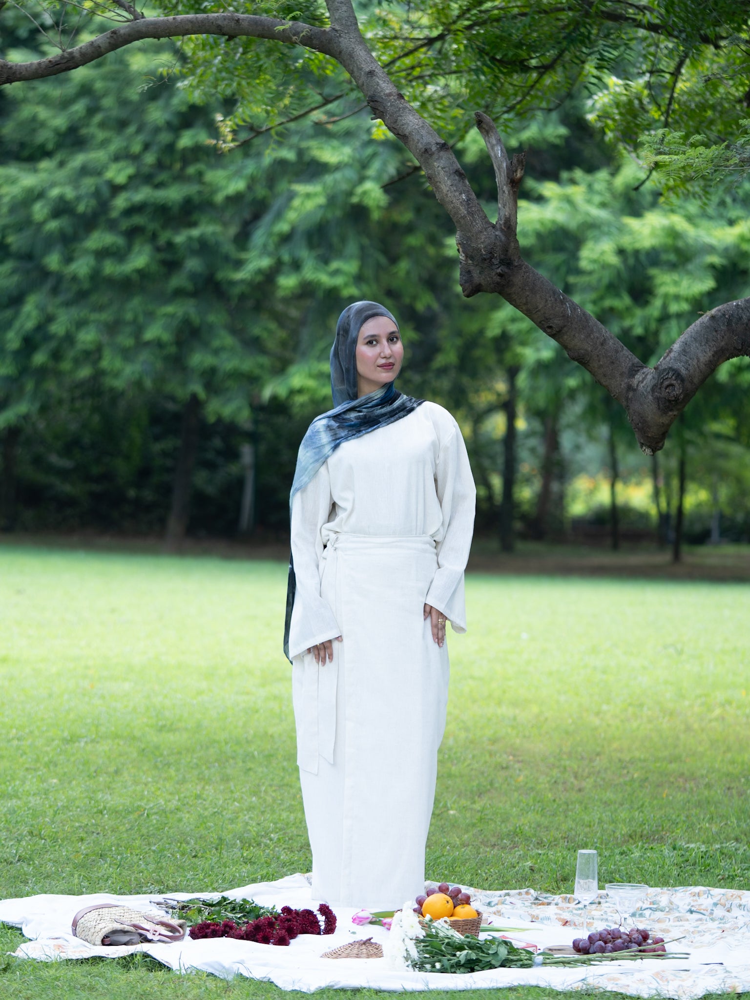 Ivory Ease Wrap Co-Ord Set