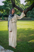 Ivory Ease Wrap Co-Ord Set