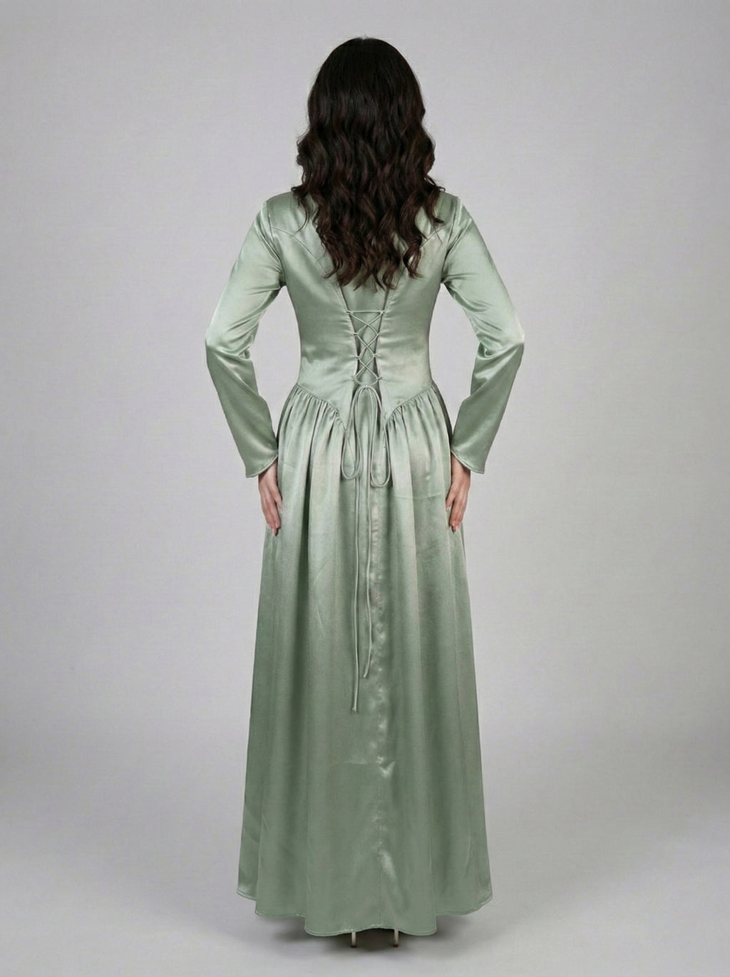 Sage Green - Corset Gown