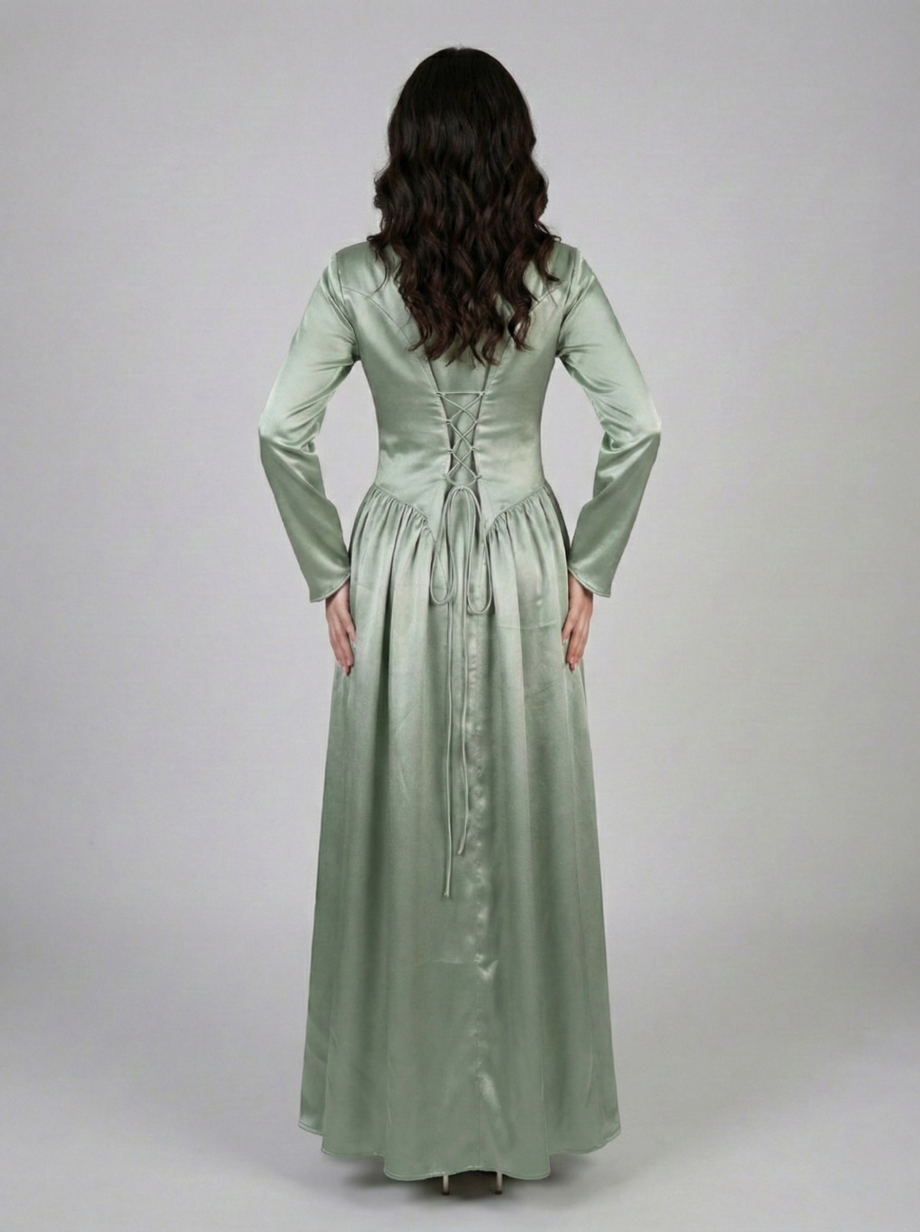 Sage Green - Corset Gown