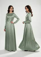 Sage Green - Corset Gown