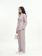 Lilac Pleated Co-ord Set