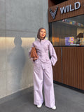 Lilac Pleated Co-ord Set