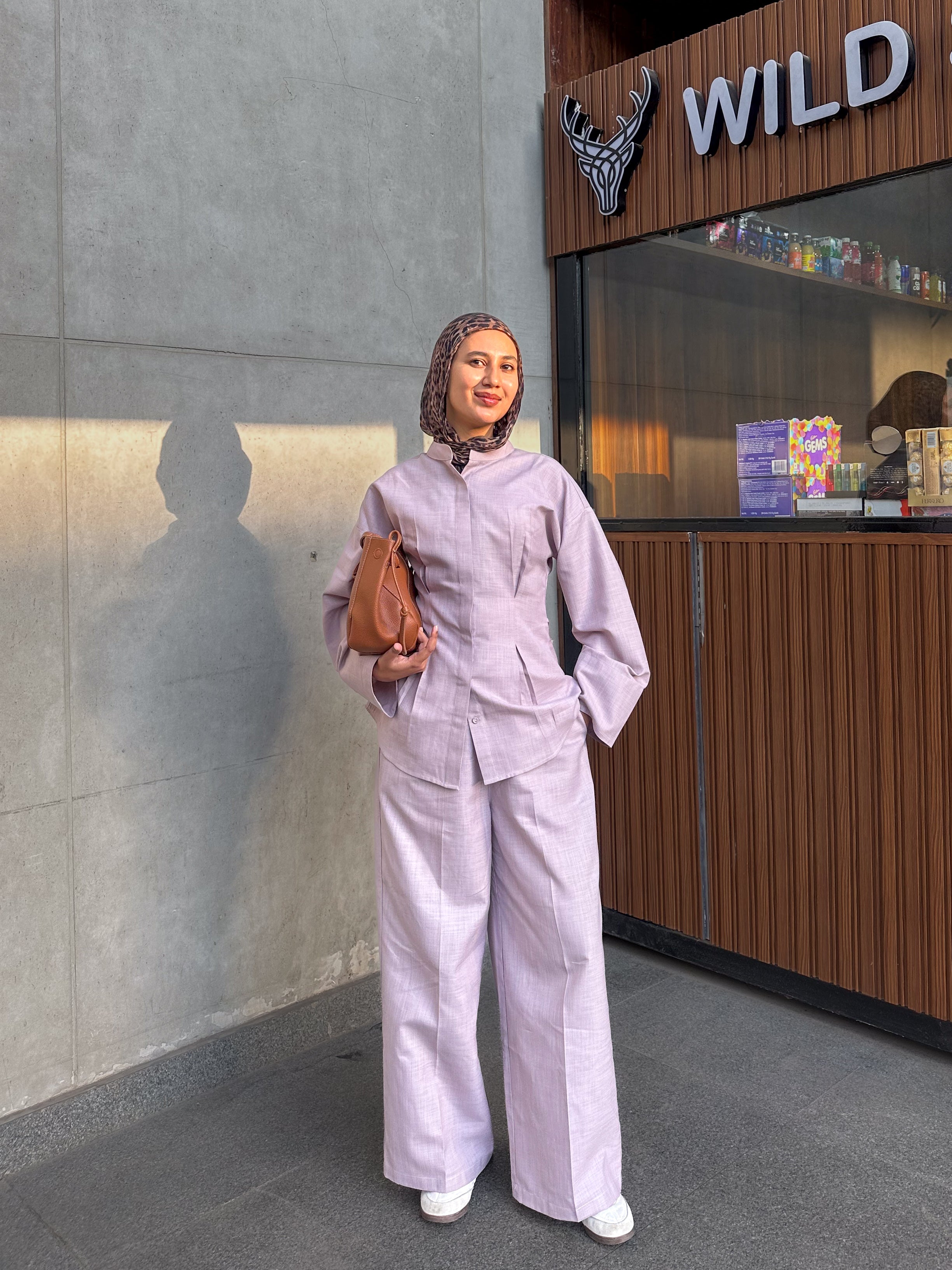 Lilac Pleated Co-ord Set