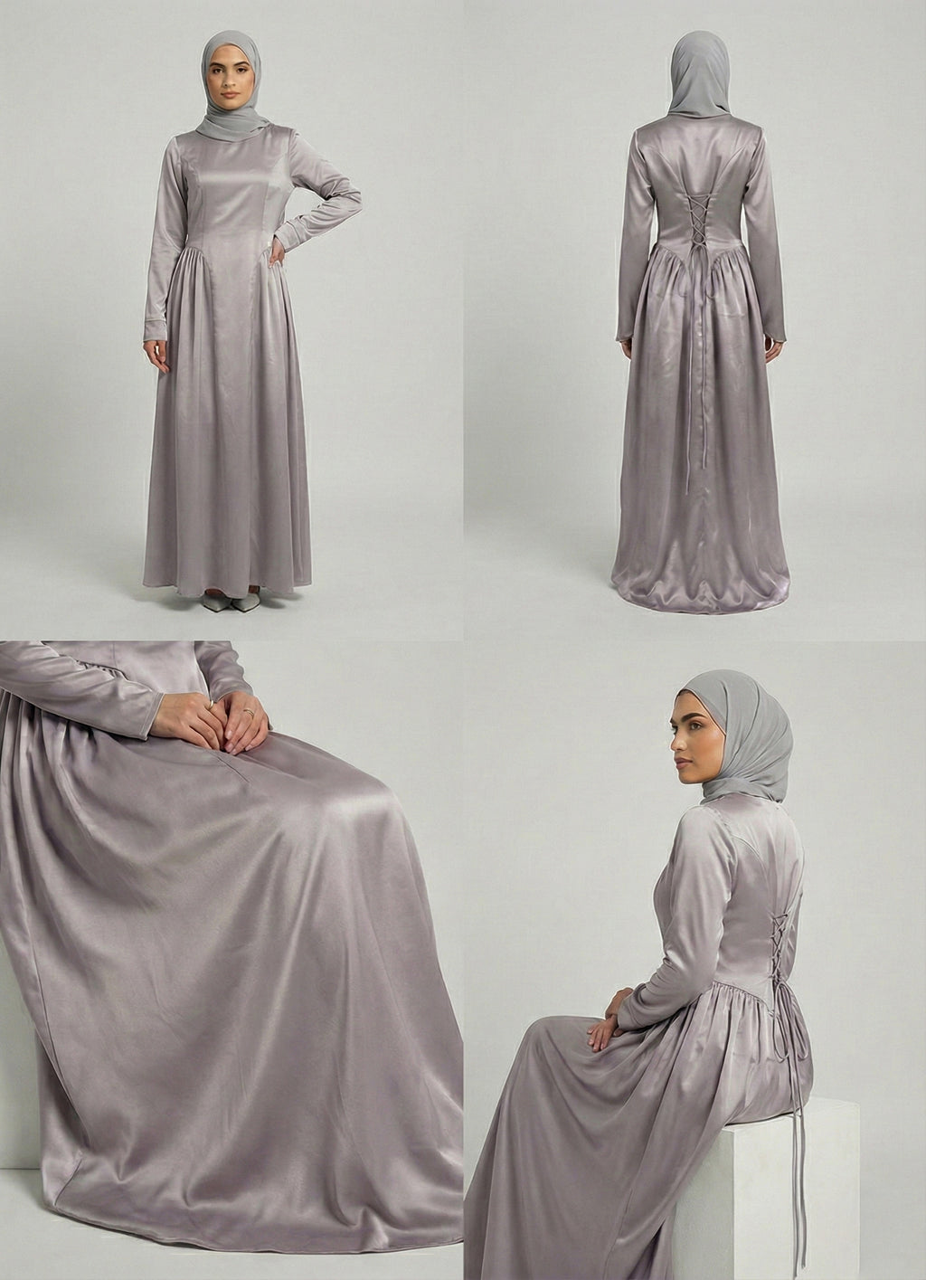 Lavender Grey - Corset Gown