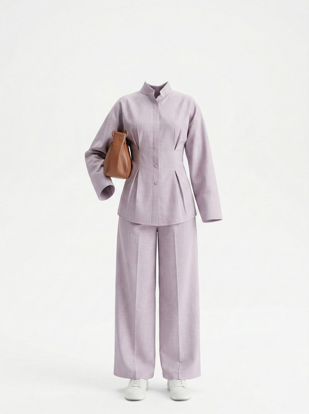 Lilac Pleated Co-ord Set