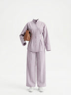 Lilac Pleated Co-ord Set