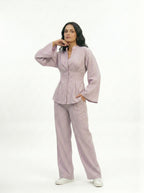 Lilac Pleated Co-ord Set