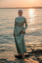 Sage Green - Corset Gown