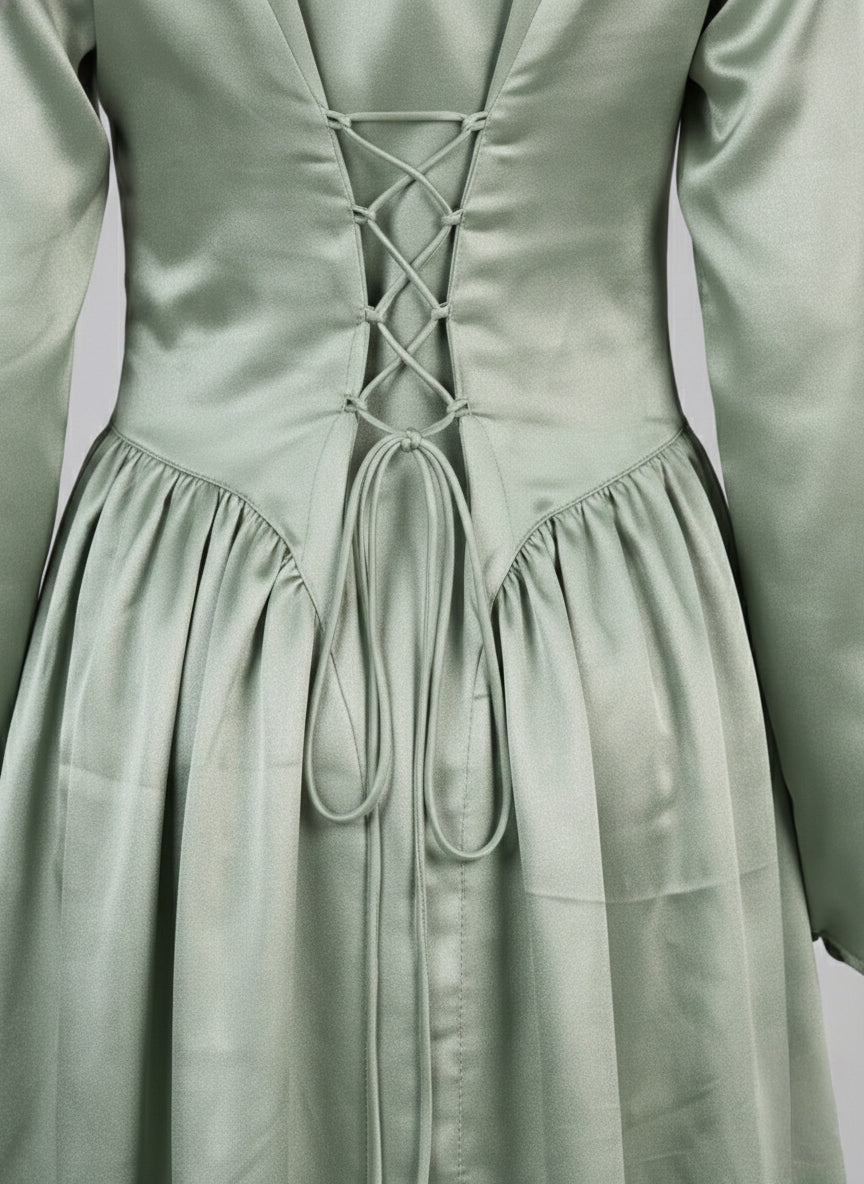Sage Green - Corset Gown