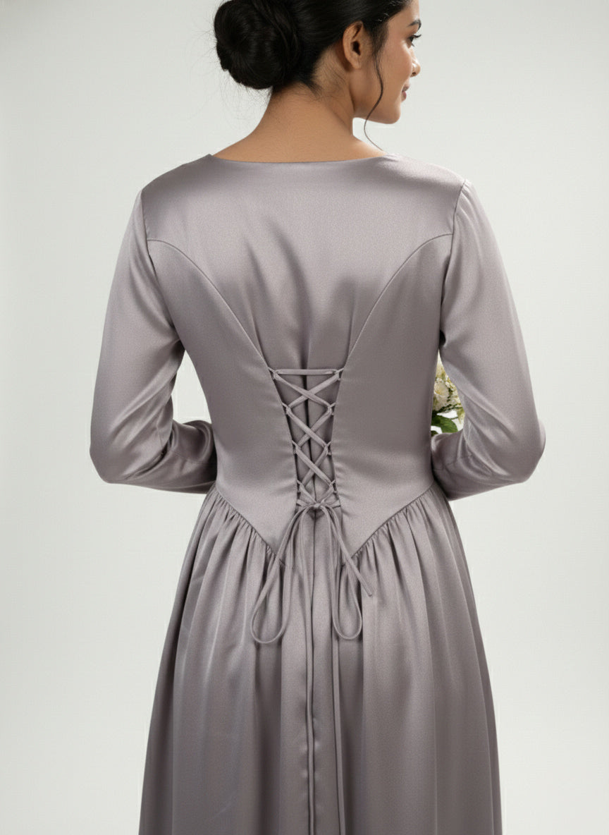 Lavender Grey - Corset Gown